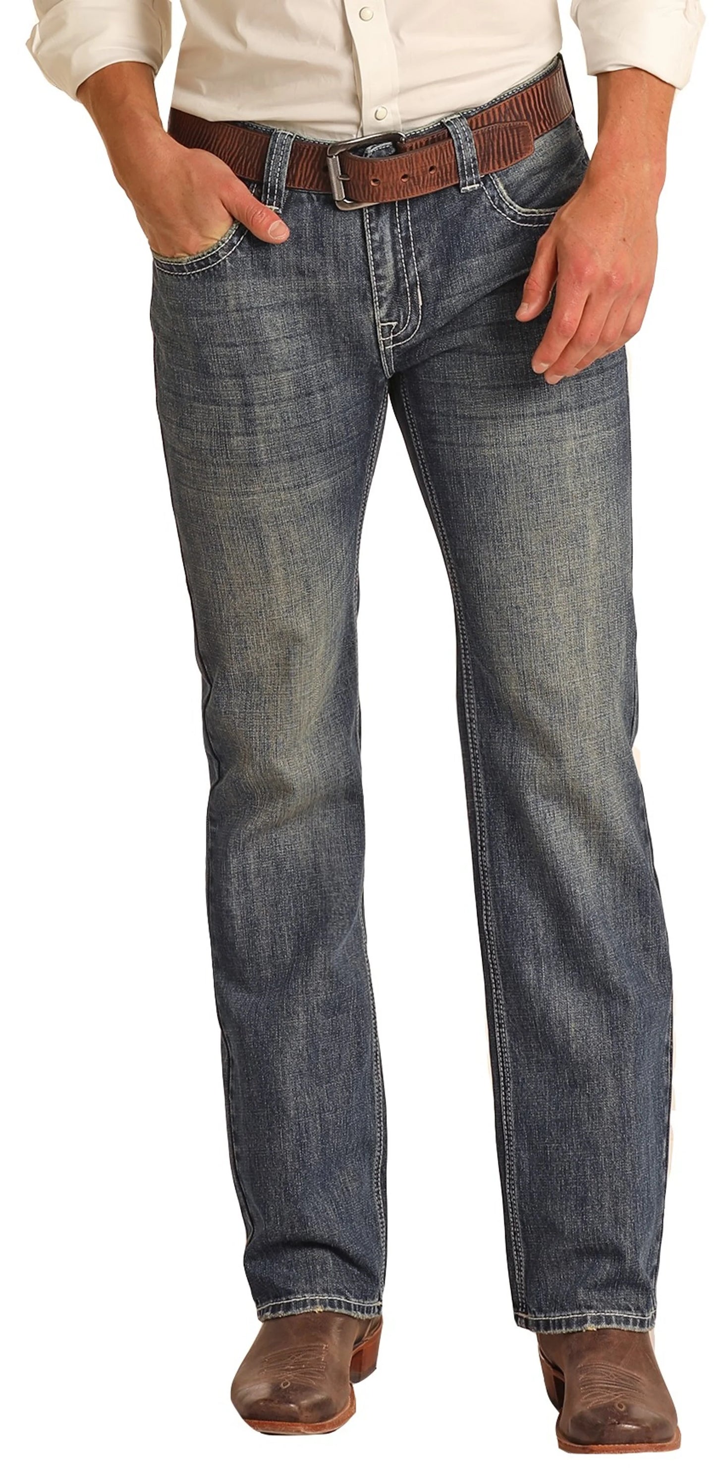 Rock&Roll Pistol Regular Straight Jeans rrmd1pr0lh