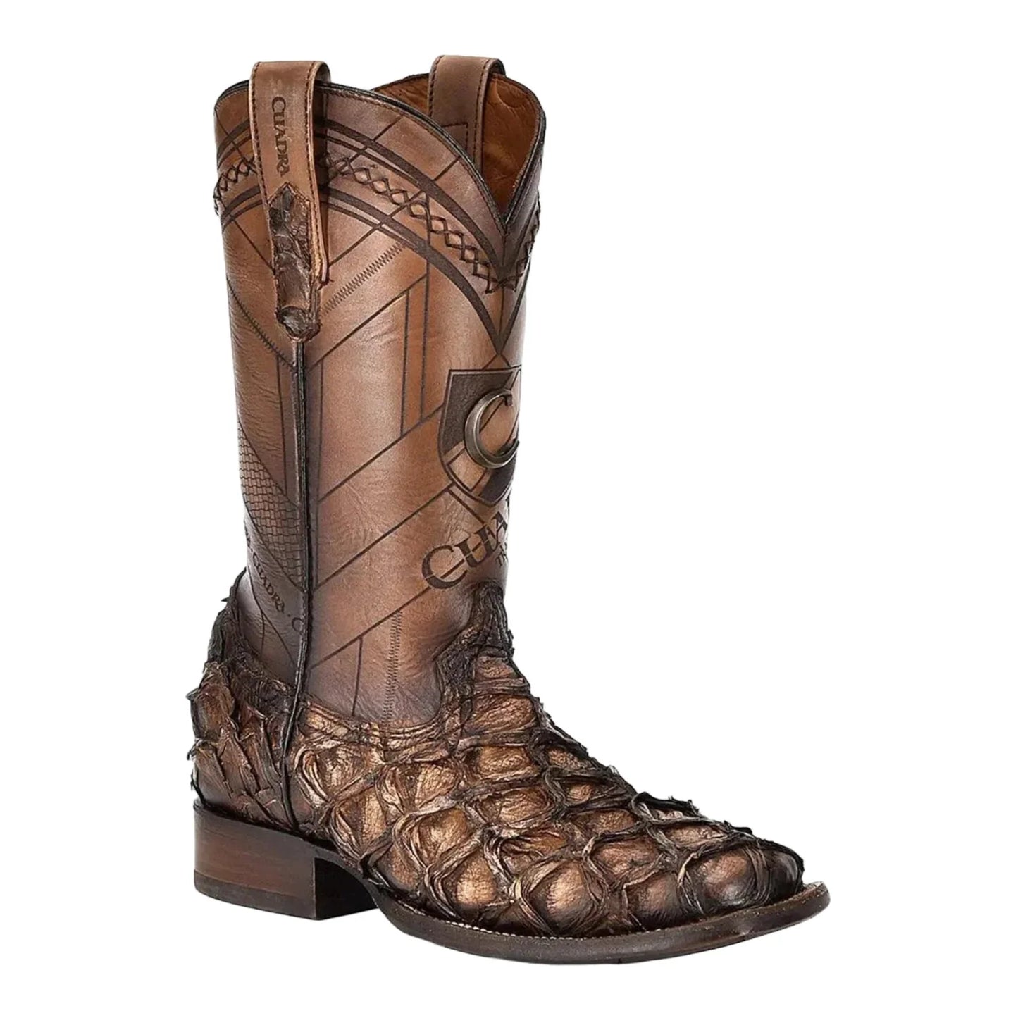 Cuadra Men Pirarucu Honey Square Toe Boot CU789