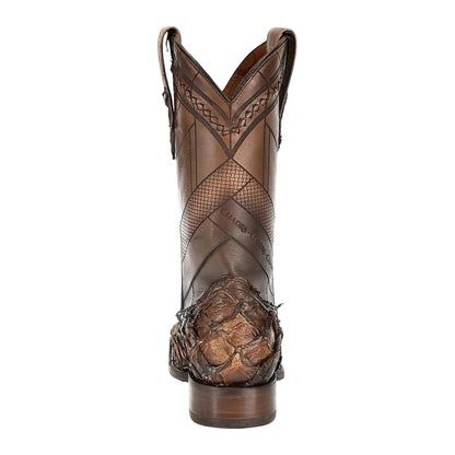 Cuadra Men Pirarucu Honey Square Toe Boot CU789