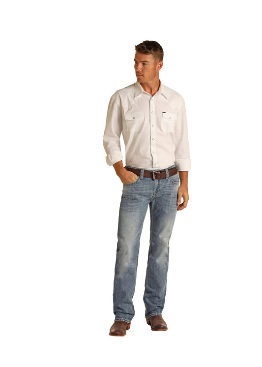 Rock&Roll Pistol Straight Regular Fit Jeans rrmd1prywo