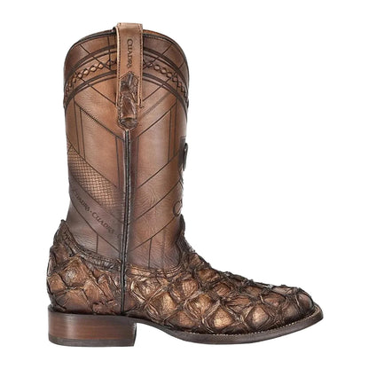 Cuadra Men Pirarucu Honey Square Toe Boot CU789