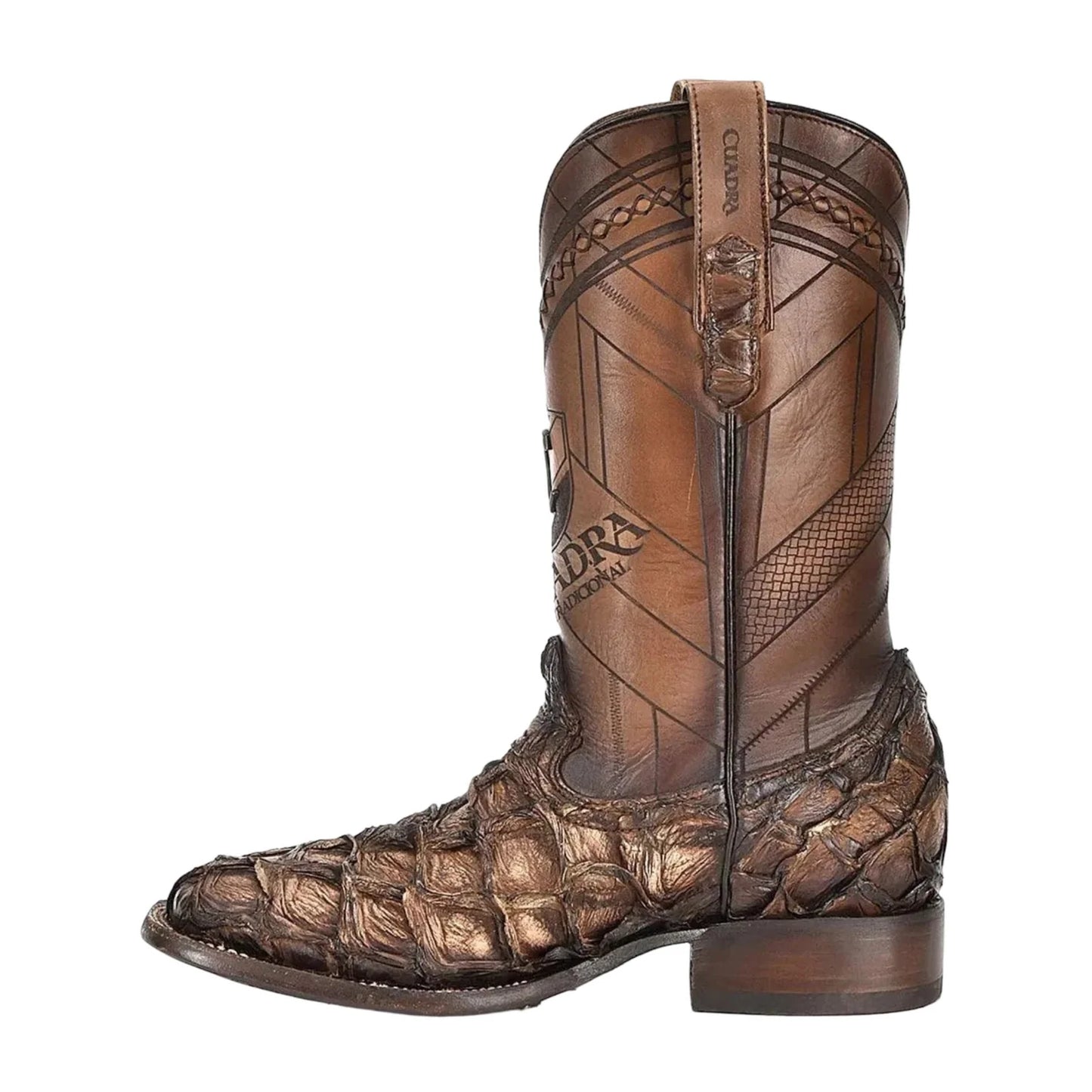 Cuadra Men Pirarucu Honey Square Toe Boot CU789