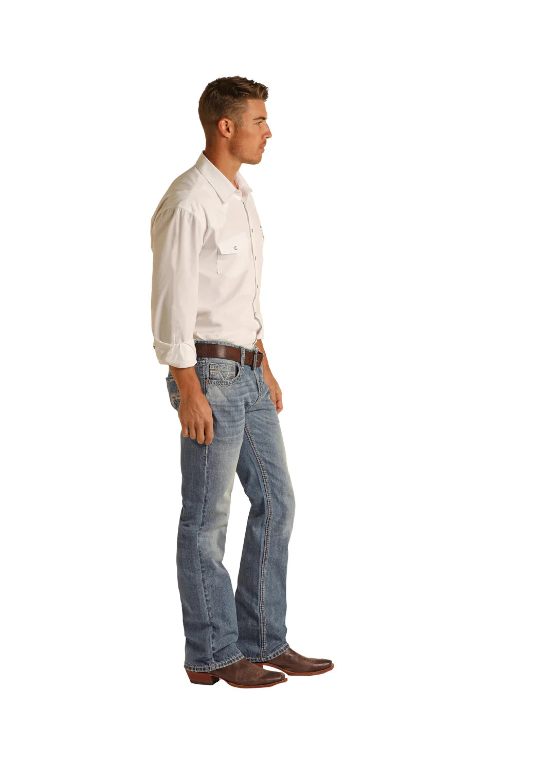 Rock&Roll Pistol Straight Regular Fit Jeans rrmd1prywo