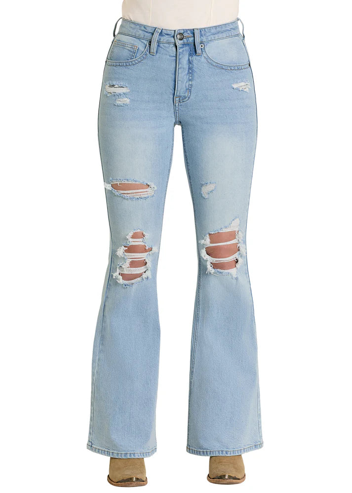 Rock&Roll Womens Distressed Jean BW6HD08493