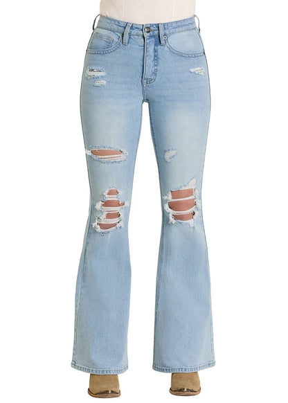 Rock&Roll Womens Distressed Jean BW6HD08493