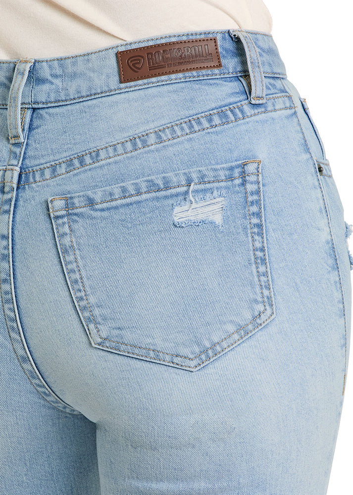 Rock&Roll Womens Distressed Jean BW6HD08493