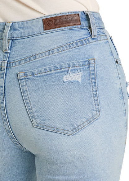 Rock&Roll Womens Distressed Jean BW6HD08493