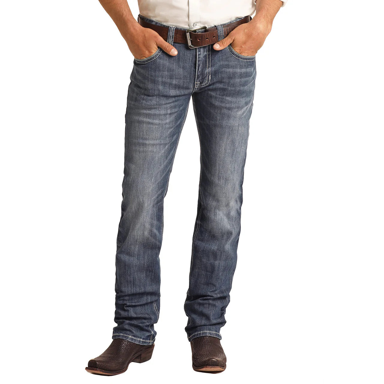 Rock&Roll Revolver Slim Straight Jeans rrmd1rrzsi