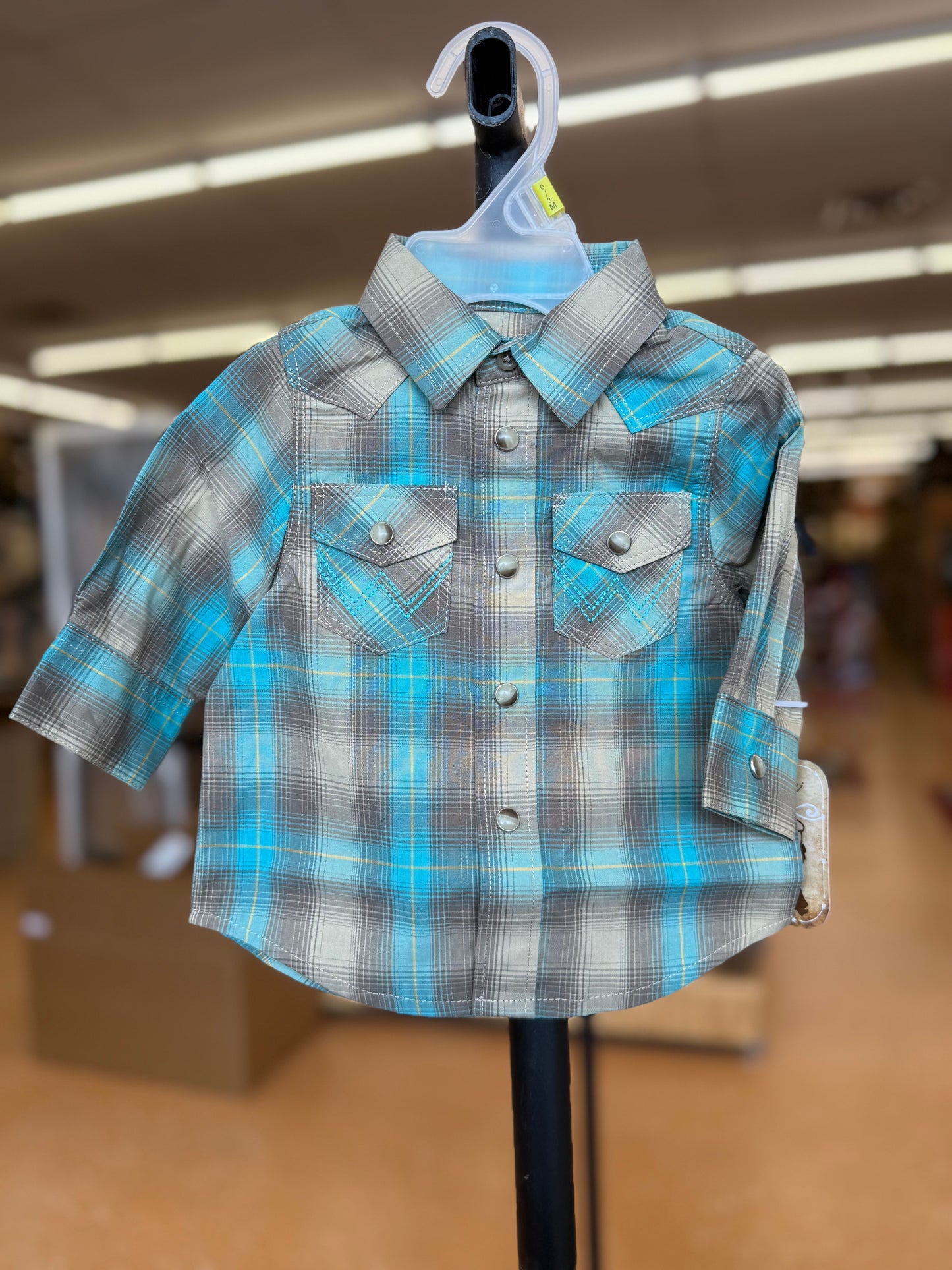 Wrangler Baby Boy LS Snap Shirt 112369526