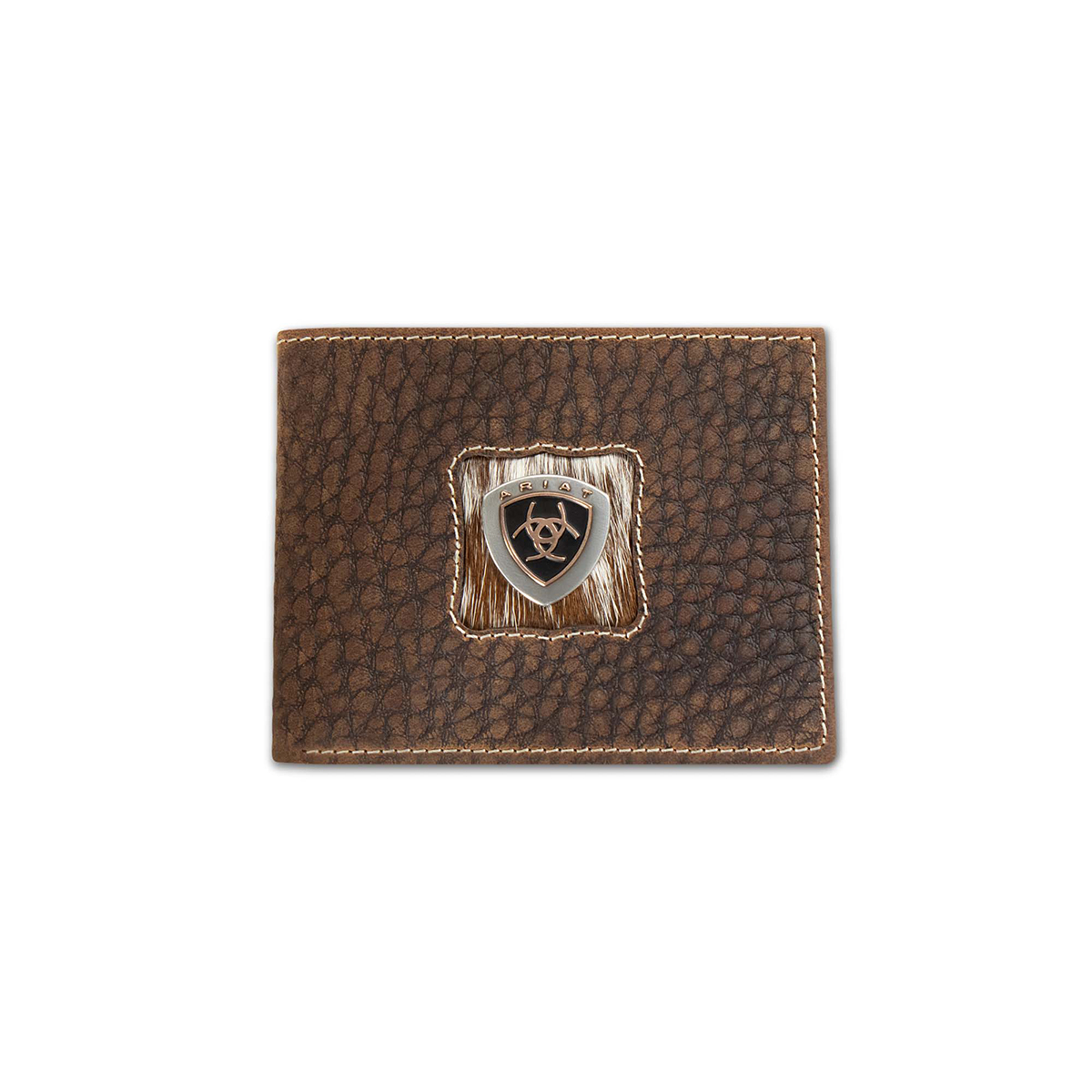 Ariat Bifold Calf Hair Patch Brown Wallet A3566802