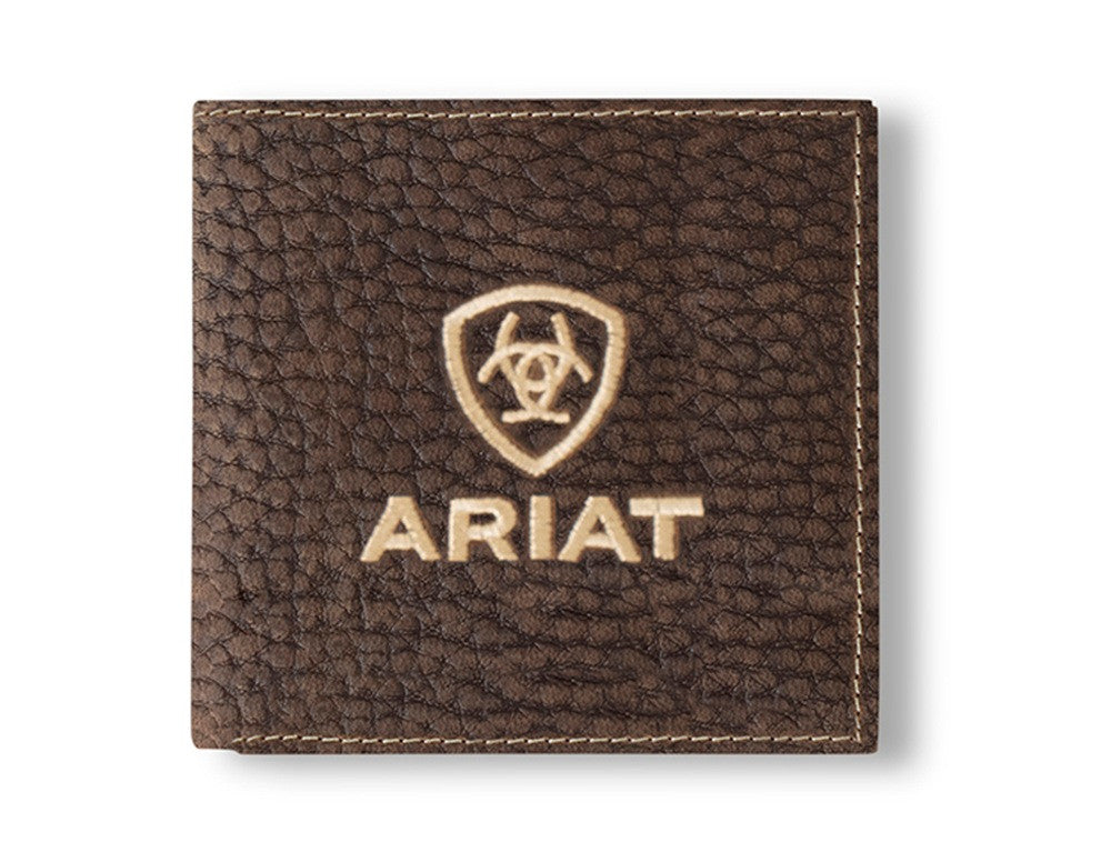 Ariat Bull Hide Bifold Embroidered Wallet A3556002
