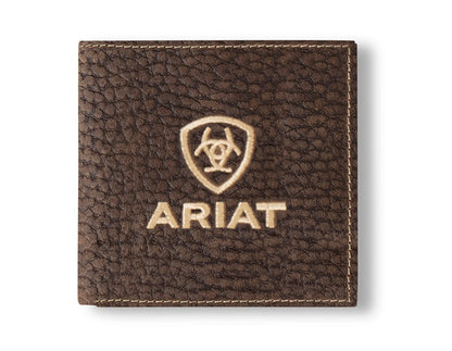 Ariat Bull Hide Bifold Embroidered Wallet A3556002