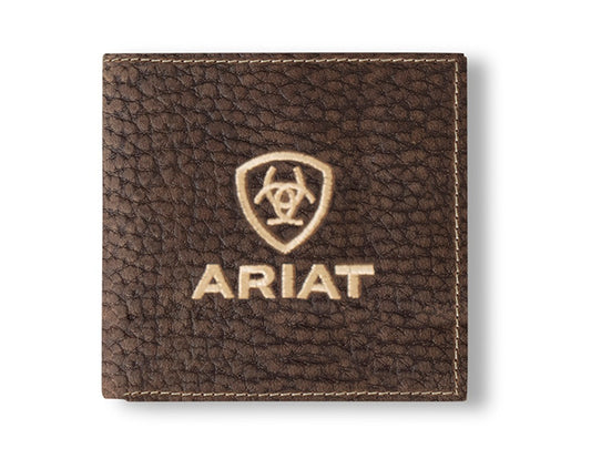 Ariat Bull Hide Bifold Embroidered Wallet A3556002