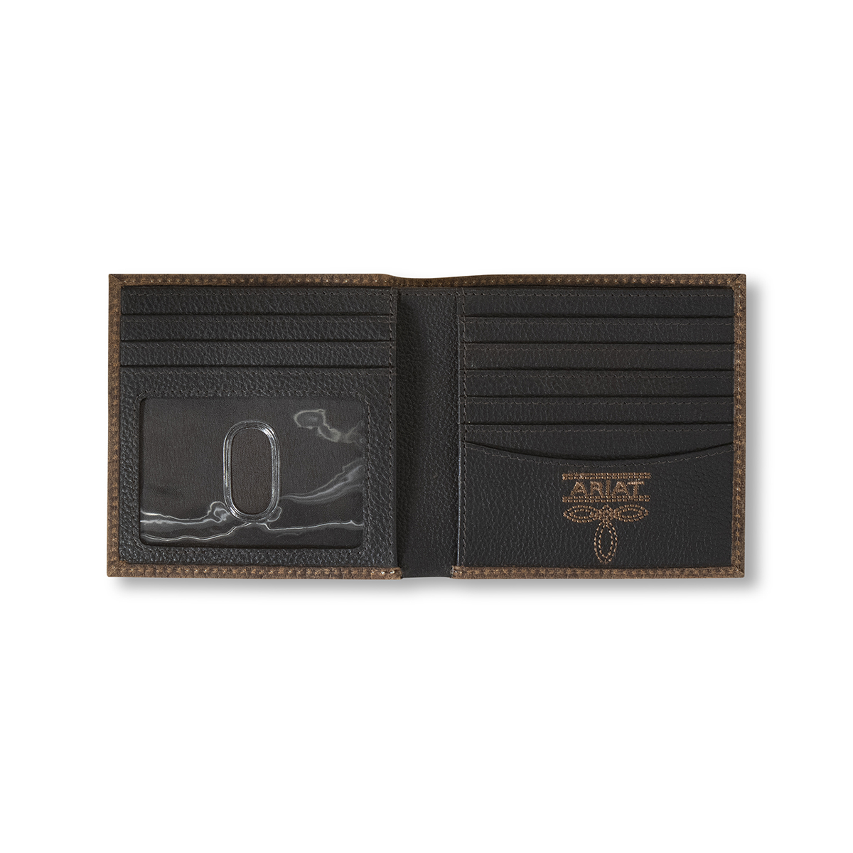 Ariat Bull Hide Bifold Embroidered Wallet A3556002