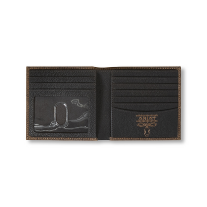 Ariat Bull Hide Bifold Embroidered Wallet A3556002