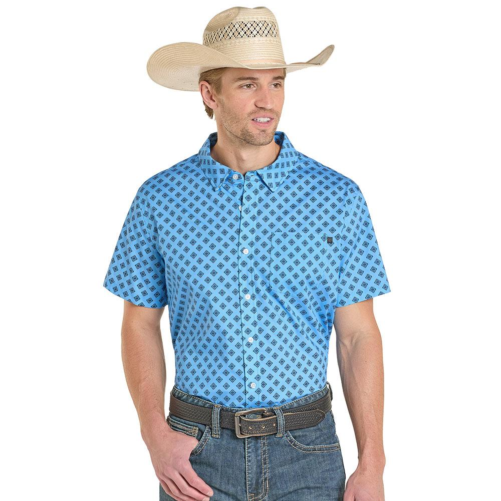 Rock & Roll Mini Aztec Single Pocket Tek Men’s Shirt BMB3S08404