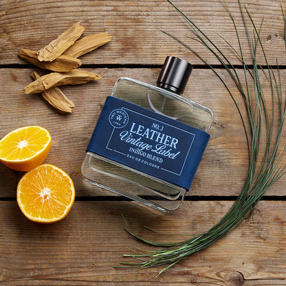 Tru Western No. 3 Leather Vintage Label Indigo Blend Cologne 98087