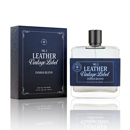 Tru Western No. 3 Leather Vintage Label Indigo Blend Cologne 98087