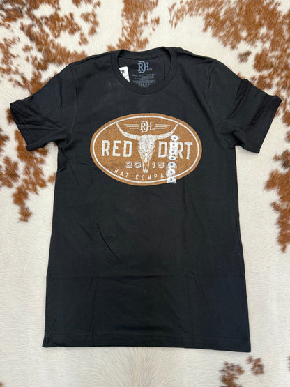 Red Dirt Hat Co Men’s Steer Clear Black T-Shirt RDHCT195