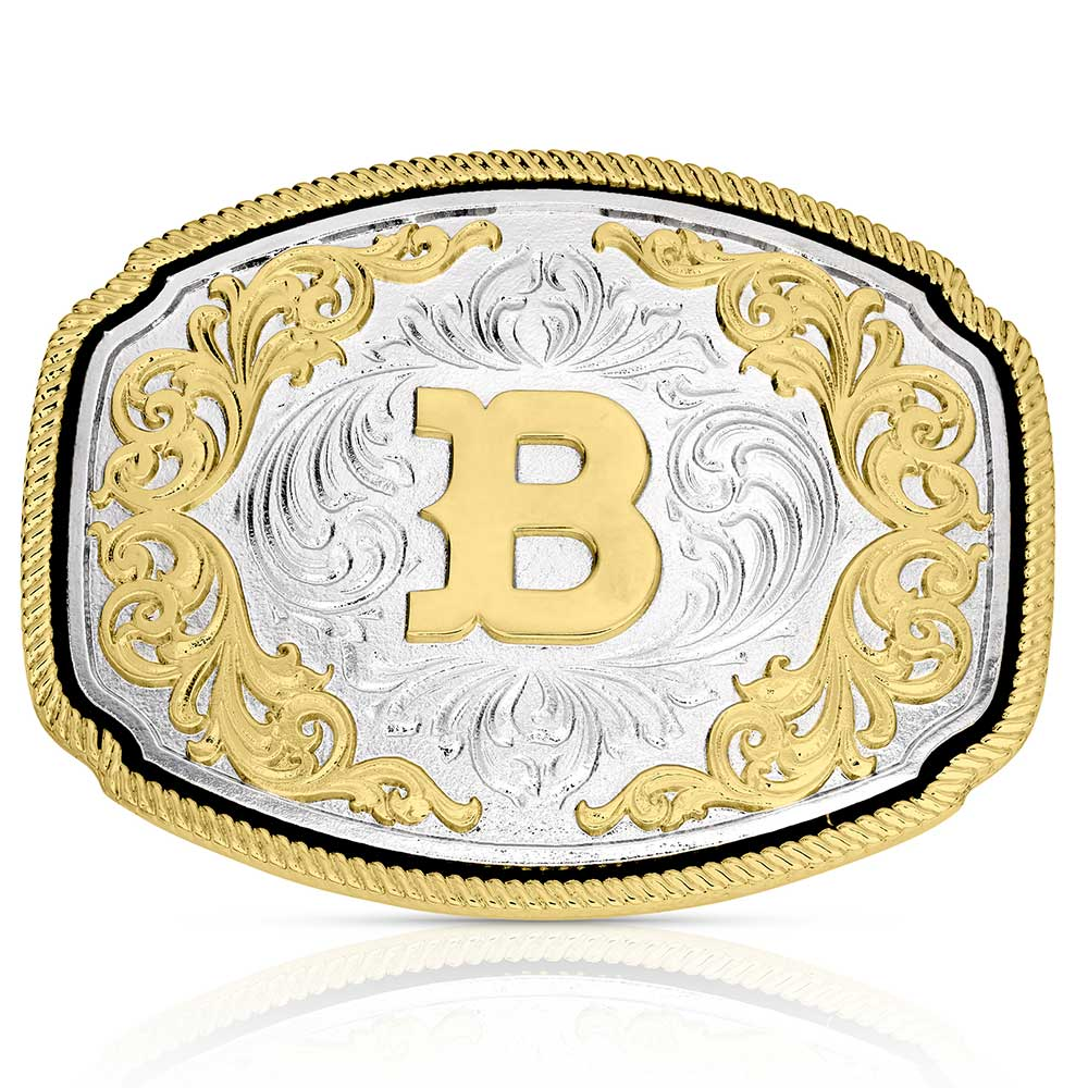 Montana Silversmiths Western Initial Buckle B A1047B