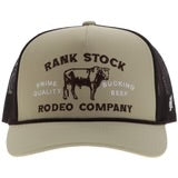 Hooey "Rank Stock" Hat Tan/Brown W/Brown Stitching