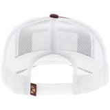 Hooey "Rank Stock" Hat Maroon/White W/Rectangle Patch