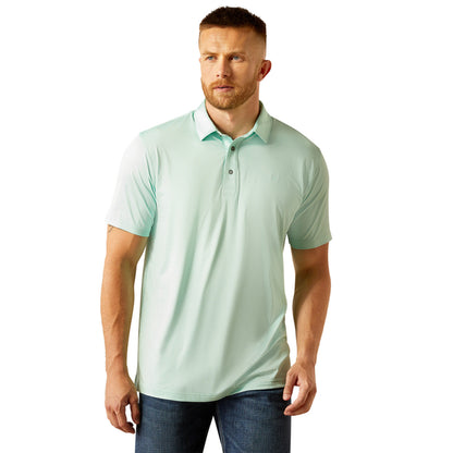 Ariat Charger 2.0 Parasail Aqua SS Men’s Polo