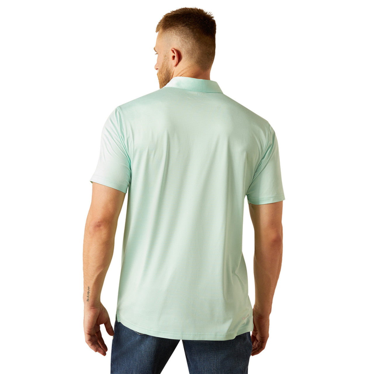 Ariat Charger 2.0 Parasail Aqua SS Men’s Polo