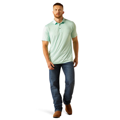 Ariat Charger 2.0 Parasail Aqua SS Men’s Polo