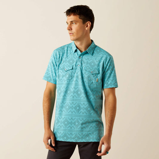 Ariat Men’s Retro Western Snap SS Polo