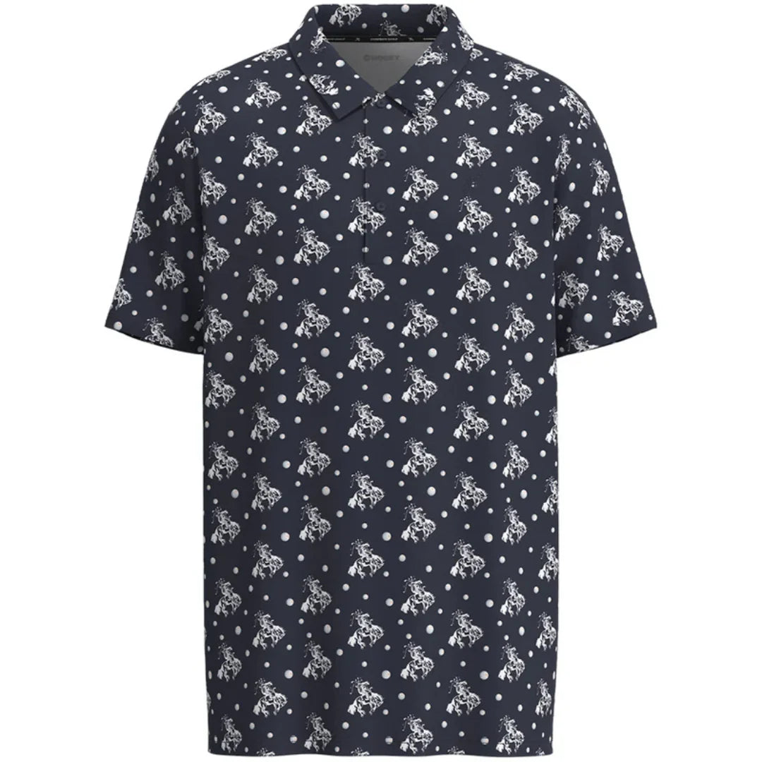 Hooey Men's The Weekender Graphic Navy & White Polo Shirt HP2601NVPR
