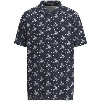 Hooey Men's The Weekender Graphic Navy & White Polo Shirt HP2601NVPR