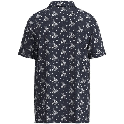 Hooey Men's The Weekender Graphic Navy & White Polo Shirt HP2601NVPR