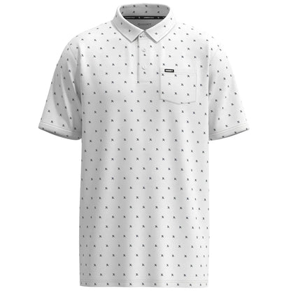 Hooey hot-Shot" White W/Navy Logo Polo