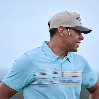 Hooey "The Weekender" Polo Light Blue W/Serape HP2601LTBL