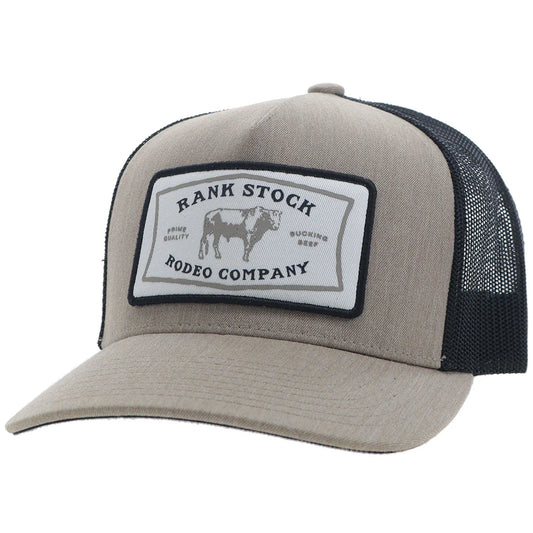 Hooey "Rank Stock" Hooey Hat Tan/Black W/White/Black Patch 2461T-TNBK