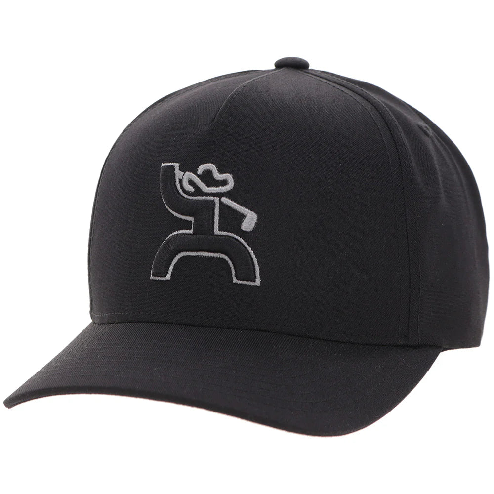 Hooey "Classic" Black W/ White Hooey Golf Logo Hat 2625T-BK