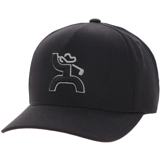 Hooey "Classic" Black W/ White Hooey Golf Logo Hat 2625T-BK