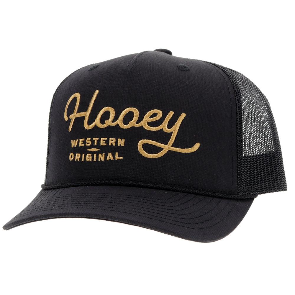 Hooey "OG" Black W/Gold Stitching Hat 2160T-BK