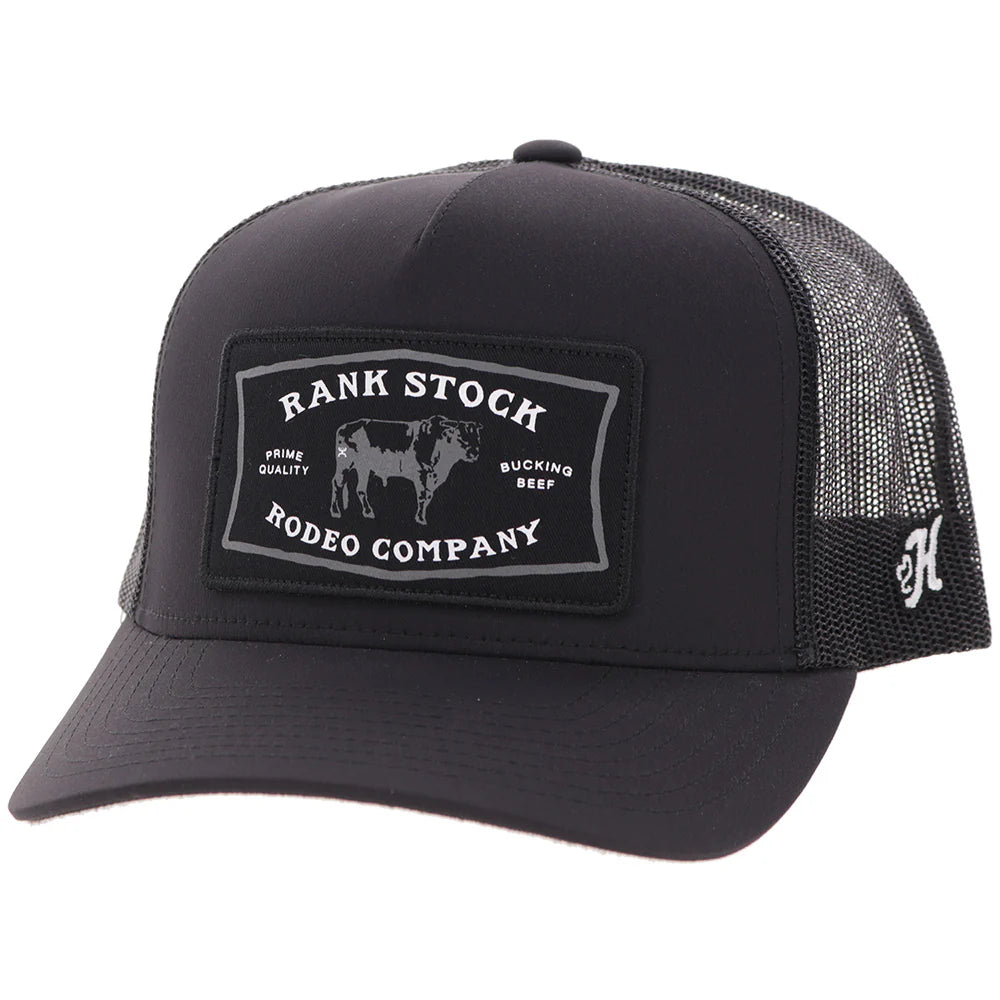 Hooey Mens "Rank Stock" Hat Black  2661T-BK
