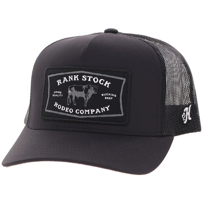 Hooey Mens "Rank Stock" Hat Black  2661T-BK