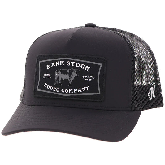 Hooey Mens "Rank Stock" Hat Black  2661T-BK
