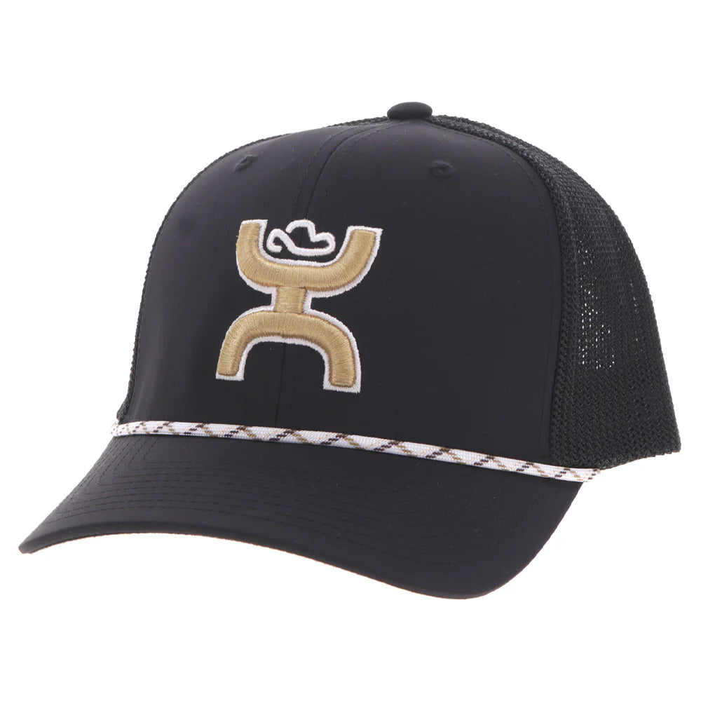 Hooey "Sterling" Black W/ Tan & White Hooey Logo 2506T-BKTN