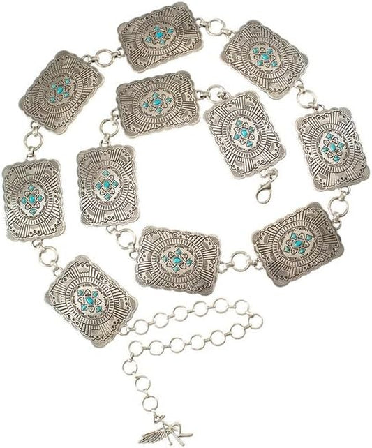Angel Ranch Western Belt Womens Southwest Conchos