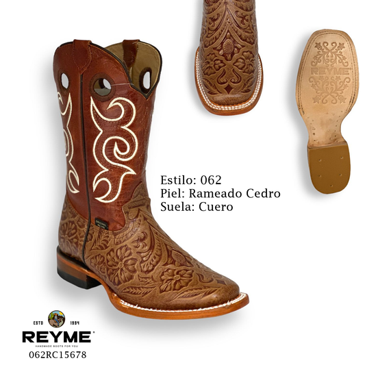 Reyme Boots Rameado Cedro Cuero