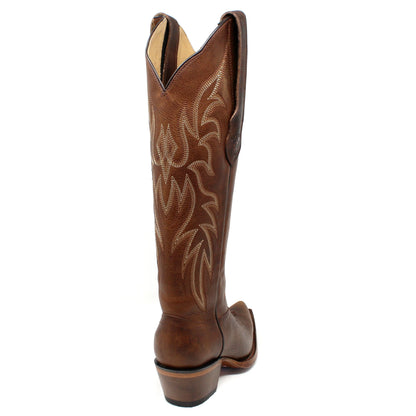 Los Altos Ladies Snip Toe Tall Shaft Rage Walnut Boots