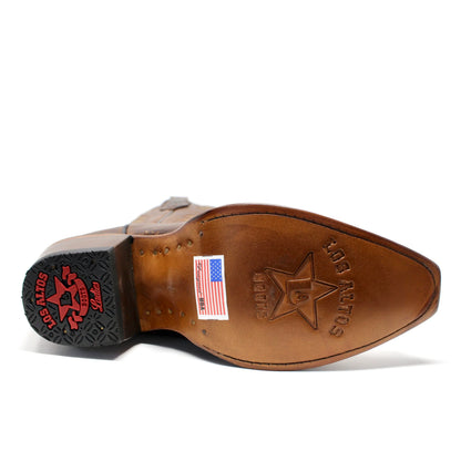 Los Altos Ladies Snip Toe Tall Shaft Rage Walnut Boots