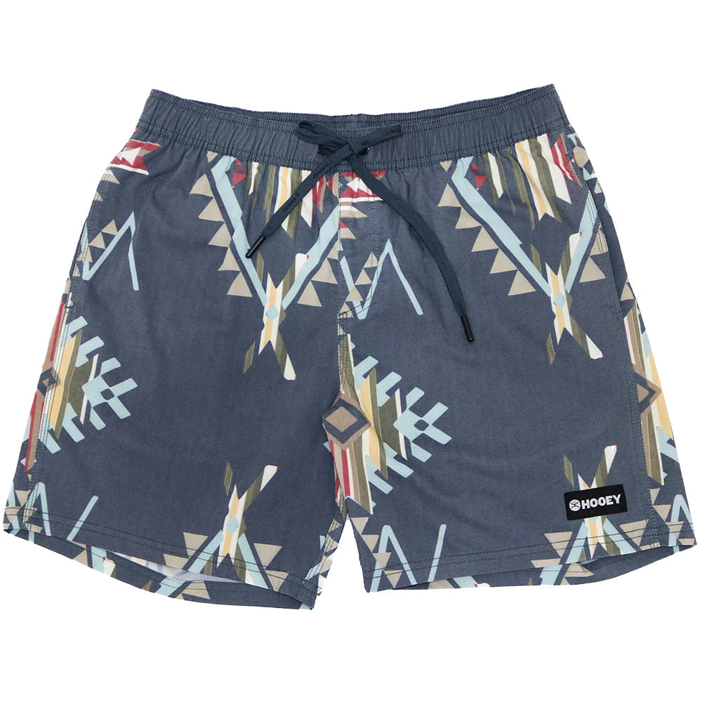 HOOEY "BIG WAKE" MENS BOARD SHORT NAVY/AZTEC