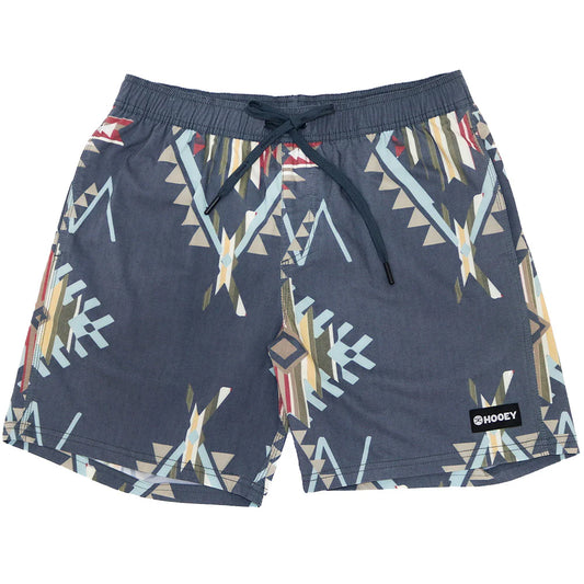 HOOEY "BIG WAKE" MENS BOARD SHORT NAVY/AZTEC