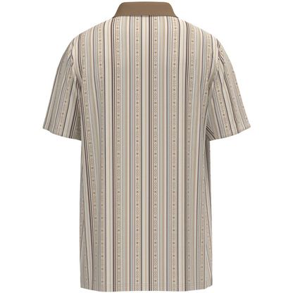 MENS POLO HOOEY WEEKENDER VERTICAL STRIPE GREY